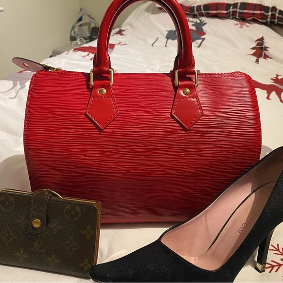 Louis Vuitton Scarlet Speedy 30 - Picture 1 of 3